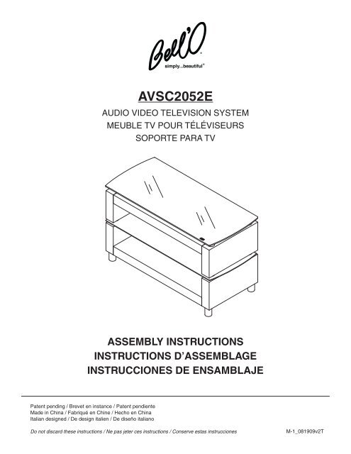 AVSC2052E - Bell'O