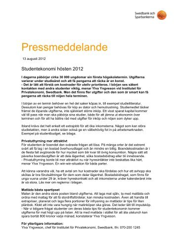 Pressmeddelande