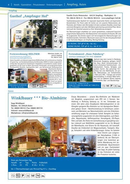 Gastgeberverzeichnis - Stadt Mühldorf am Inn