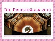 Preisverleihung zum 19. MfG Award 2010 | 25. November ... - bvdm