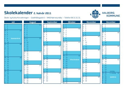 Feriekalender 2011-12 - Herningvej Skole