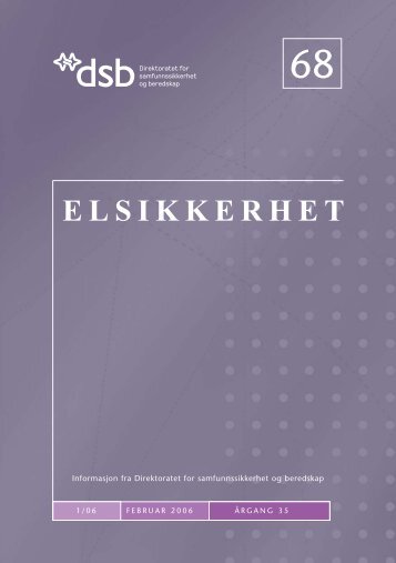 Elsikkerhet nr. 68 - Direktoratet for samfunnssikkerhet og beredskap