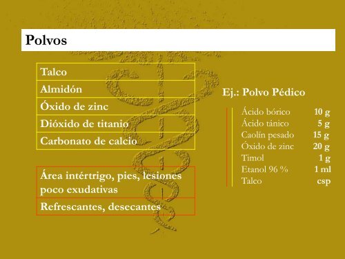 Formulaciones magistrales tÃ³picas