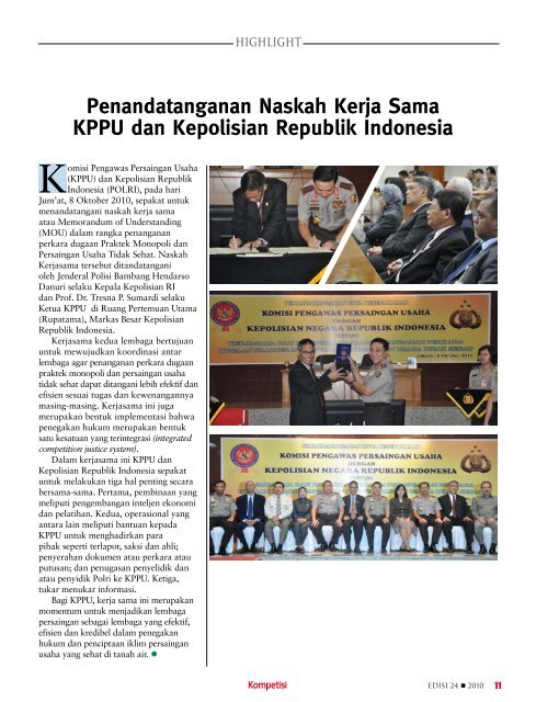 Edisi 24 Tahun 2010 - KPPU