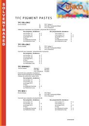 TFC PIGMENT PASTES - NV UNICO