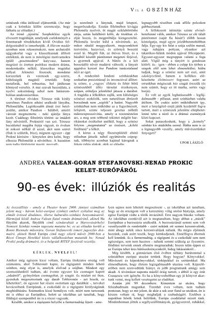 prÃ³kai annamÃ¡ria (1963-2000) - SzÃ­nhÃ¡z.net