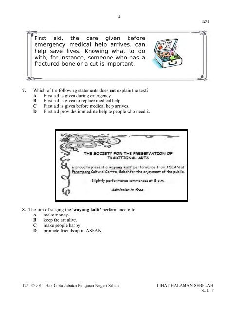 penilaian menengah rendah 2011 excel 2 - Trial Paper Collection