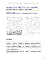 Las matemÃ¡ticas en ciencias sociales de la Universidad AutÃ³noma ...