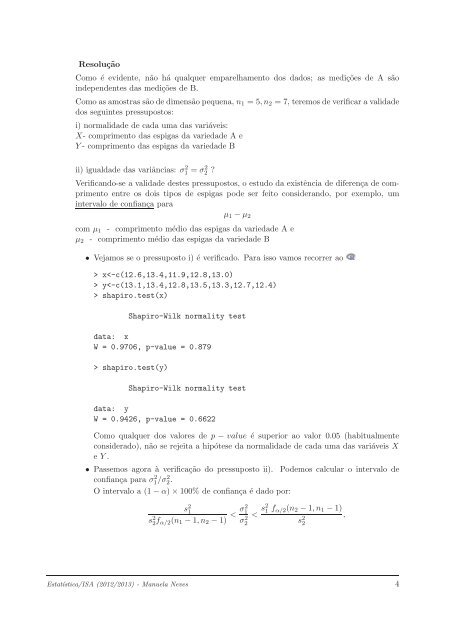 mais exercÃ­cios resolvidos