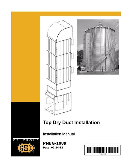 Pneg-1089 - Top Dry Duct Installation - GRAIN SYSTEMS INC.