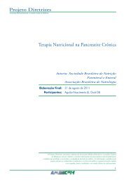 Terapia Nutricional na Pancreatite Crônica - Projeto Diretrizes