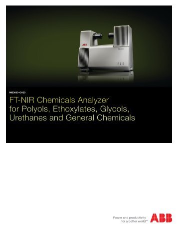 MB3600-CH20 FT-NIR Analyzer for Lab Polyols and Derivates ...