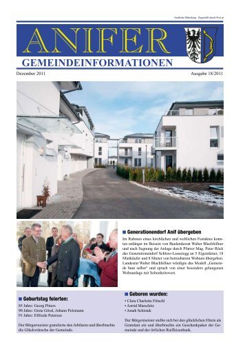 GEMEINDEINFORMATIONEN - Gemeinde Anif