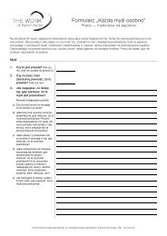 Emotions and Reactions List - The Work of Byron Katie