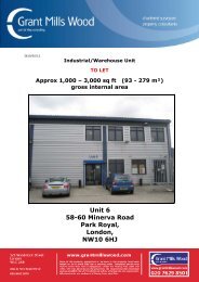 Unit 6 58-60 Minerva Road Park Royal, London ... - Grant Mills Wood