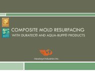 Composite mold resurfacing - Hawkeye Industries