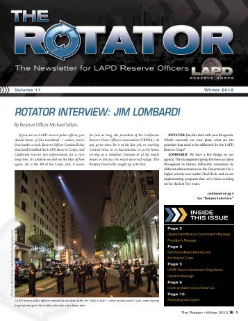 ROTATOR INTERVIEW: JIM LOMBARDI - Los Angeles Police ...