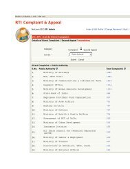 RTI Complaint & Appeal - Ministry of Personnel, Public Grievances ...