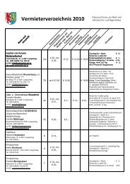 Vermieterverzeichnis 2010 - Langschlag