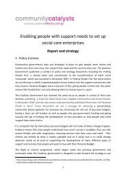 Enabling people with support needs to set up social care enterprises