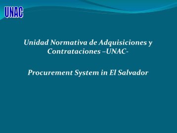 Procurement System in El Salvador - unpcdc