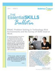 PIAAC - Essential Skills Ontario
