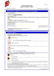 Sicherheitsdatenblatt (1-Schicht-Lack) - Peter Kwasny GmbH