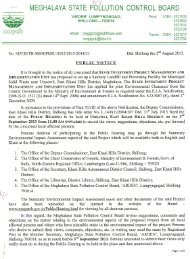 Public Notice - English - Meghalaya State Pollution Control Board