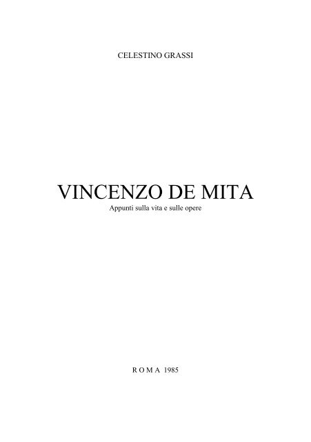 Vincenzo De Mita - Morreseemigrato.ch