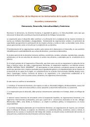 Los Derechos de las Mujeres en los Instrumentos de la ayuda al ...