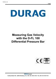 Measuring Gas Velocity with the D-FL 100 Differential Pressure Bar