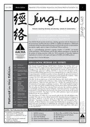 June 2007 - Australian Acupuncture & Chinese Medicine ...