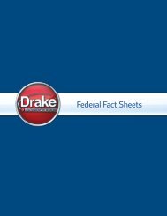 Federal Fact Sheets - Drake Software