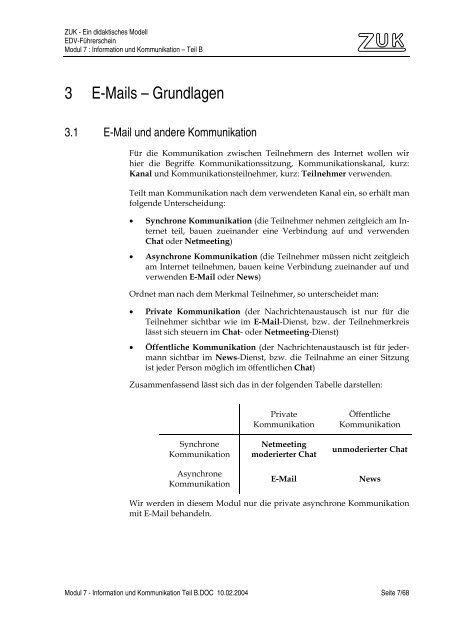 Staatlich geprüfter EDV-Führerschein - Klassenwiki