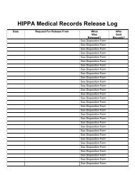Relale Log Psychotherapy Authorization for Release of Patient Records