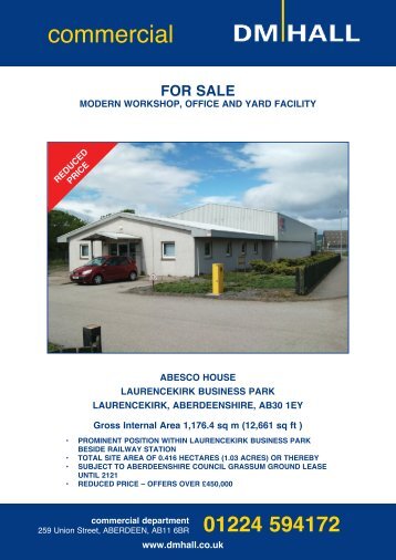 Abesco House Laurencekirk Business Park - DM Hall