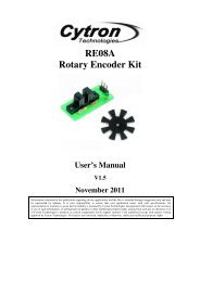 RE08A User's Manual - Cytron Technologies