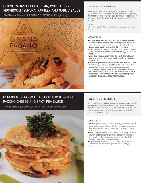 Grana Padano Cheese & Recipes - Perkins