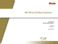 MV-90 xi New Features by Lynn Burnette, Snr PM Itron Inc