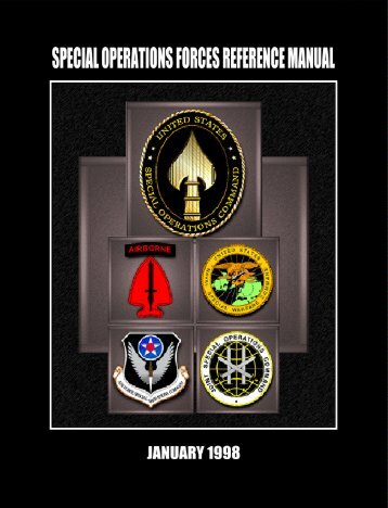Special Operations Forces Reference Manual - The Air University