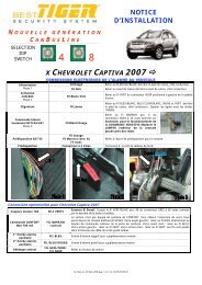 notice d'installation x chevrolet captiva 2007 - Davicom Electronics