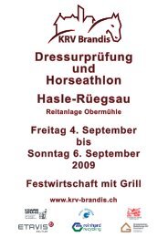 Dressurprüfung und Horseathlon Hasle-Rüegsau - ah,ja!