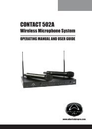 Contact 502A UserManual - Wharfedale Pro