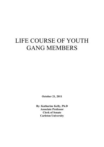 Life Course of Youth Gang Members - Crime Prevention Ottawa