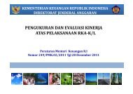 pengukuran dan evaluasi kinerja atas pelaksanaan rka-k/l