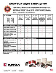 Knox UL Reference Guide - Knox Box