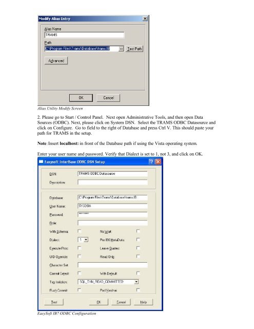 TRAMS Crystal Report Viewer for Crystal Reports ... - TRAMS, Inc.