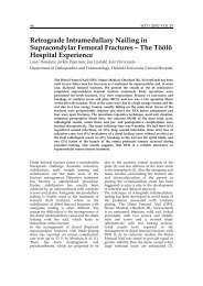 Retrograde Intramedullary Nailing in Supracondylar Femoral Fractures