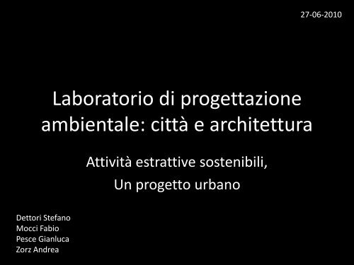 Presentazione Progetto - CAP