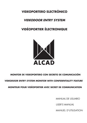 videoportero electrÃ³nico videodoor entry system vidÃ©oportier ... - Alcad